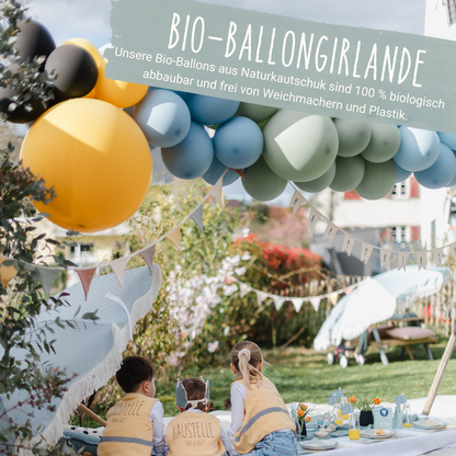 Bio-Ballongirlande "Baustelle"