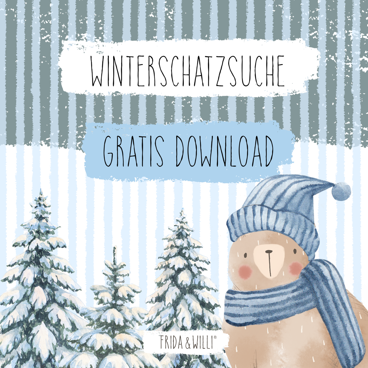 Winterschatzsuche Kindergeburtstag Gratis download Geburtstagsideen 