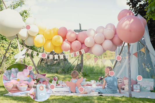Kindergeburtstag Schmetterling Ballongirlande Wimpelketten Geburtstagsgirlande Geburtstagskrone Tischdeko Schatzsuche Mitgebsel Einladungskarten
